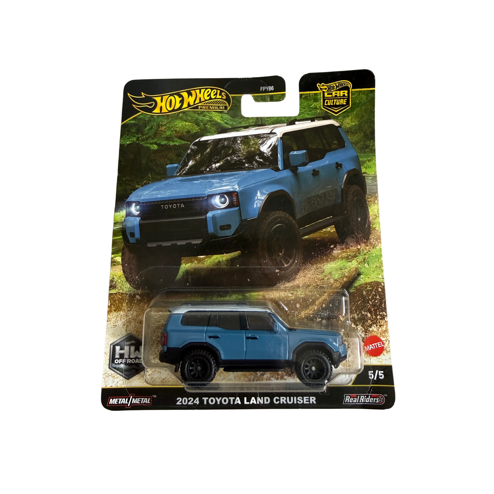 Hot Wheels Premium 2024 Toyota Land Cruiser – Car Culture Off-Road Series (Imported)