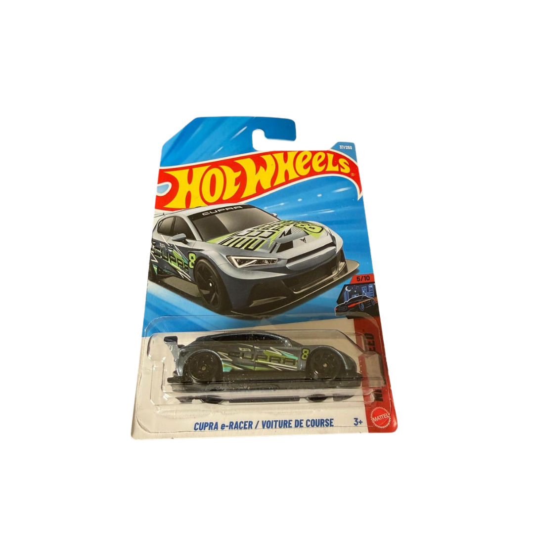 CUPRA E-RACER/ VOITURE DE COURSE HOT WHEELS MAINLINE 20226 CASE C (IMPORTED)