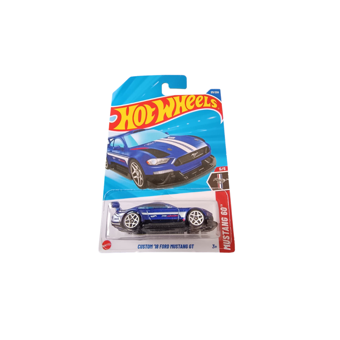 CUSTOM 18 FORD MUSTANG GT HOT WHEELS MAINLINE(IMPORTED)