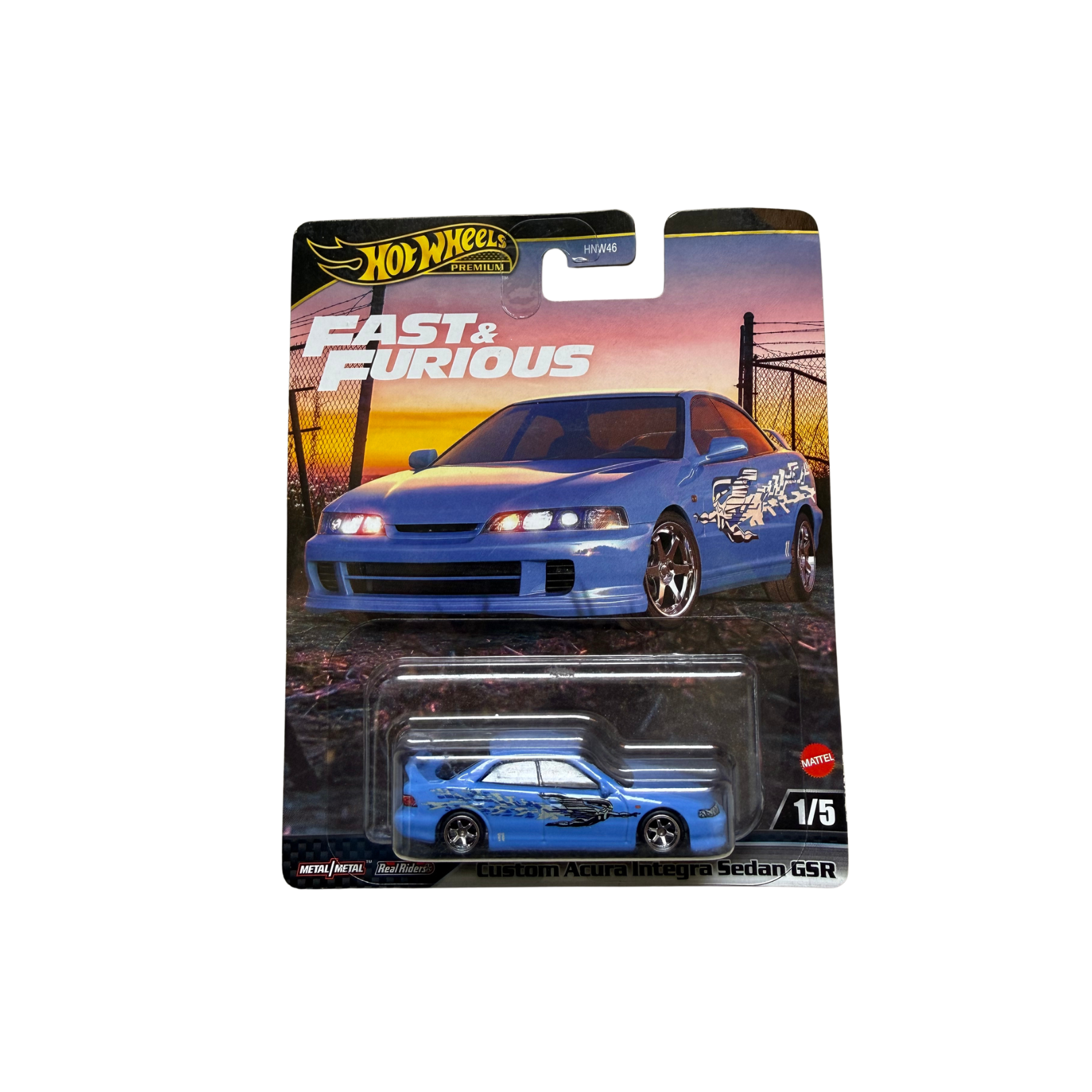 CUSTOM ACURA INTEGRA SEDAN GSR HOT WHEELS PREMIUM FAST & FURIOUS (IMPORTED)