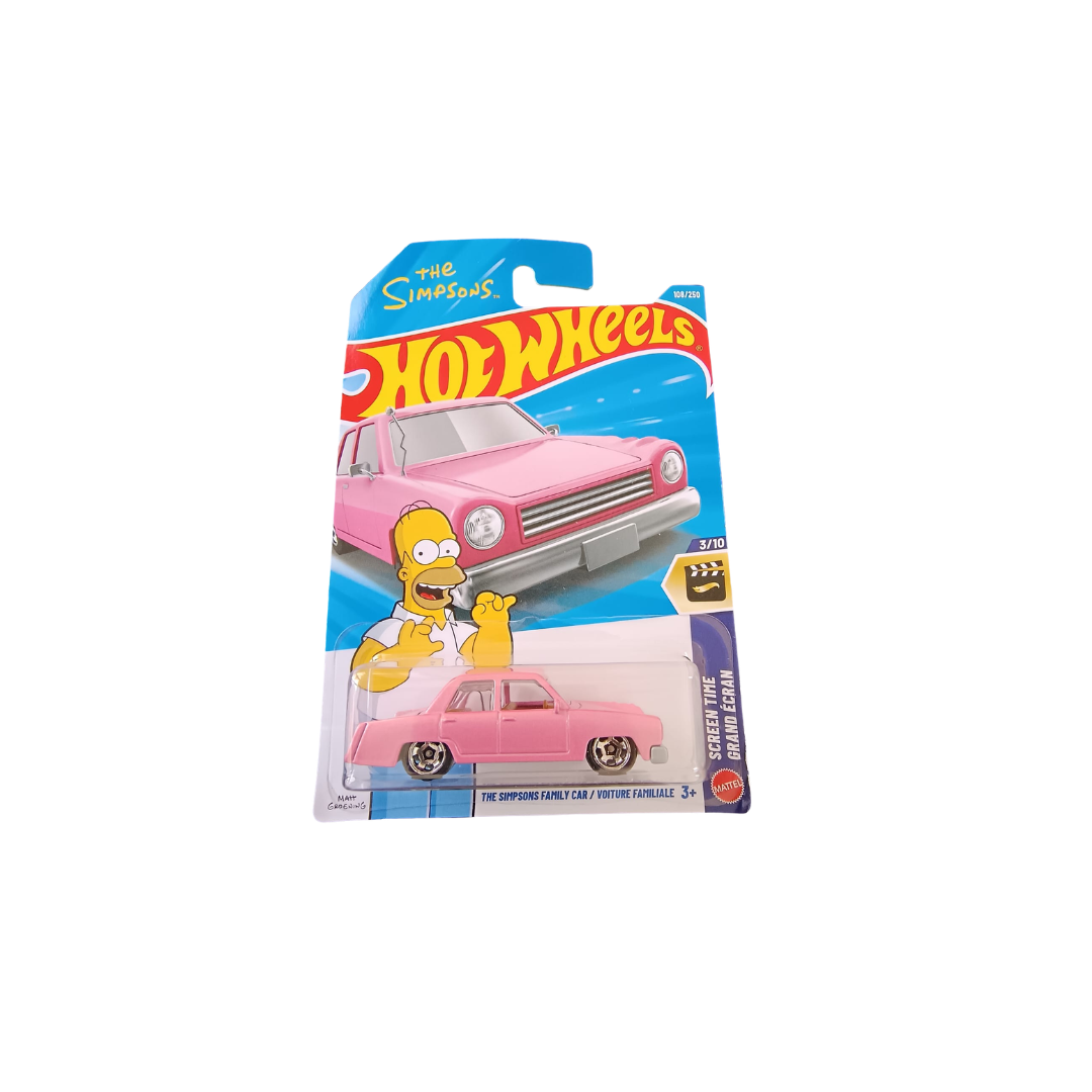 THE SIMPSONS FAMILY CAR / VOITURE FAMILIES HOT WHEELS MAINLINE (IMPORTED)